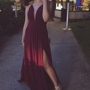 FAVIANA | Wine Prom Dress